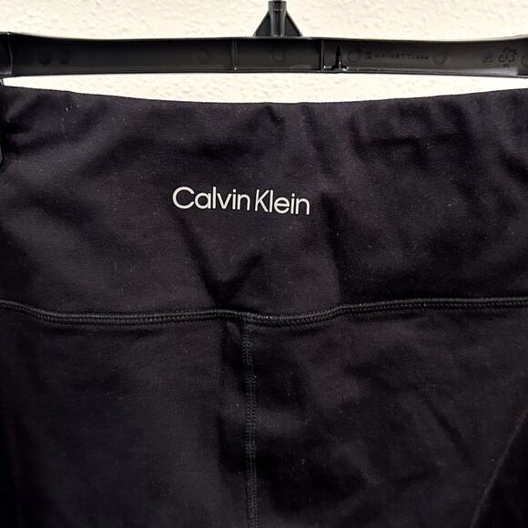 Calvin Klein Women's High-Rise Colorblocked 7/8 Leggings Black Pink Size XXL 2XL - Picture 3 of 6